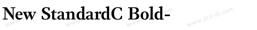 New StandardC Bold字体转换